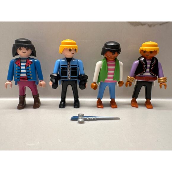 Playmobil Pirate Figures Lot of 4 - Picture 1 of 4